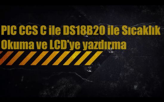 CCS C DS18B20 Scaklk Okuma